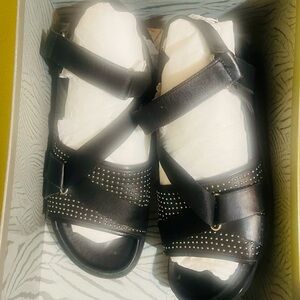 Black Studded Men's Sandals